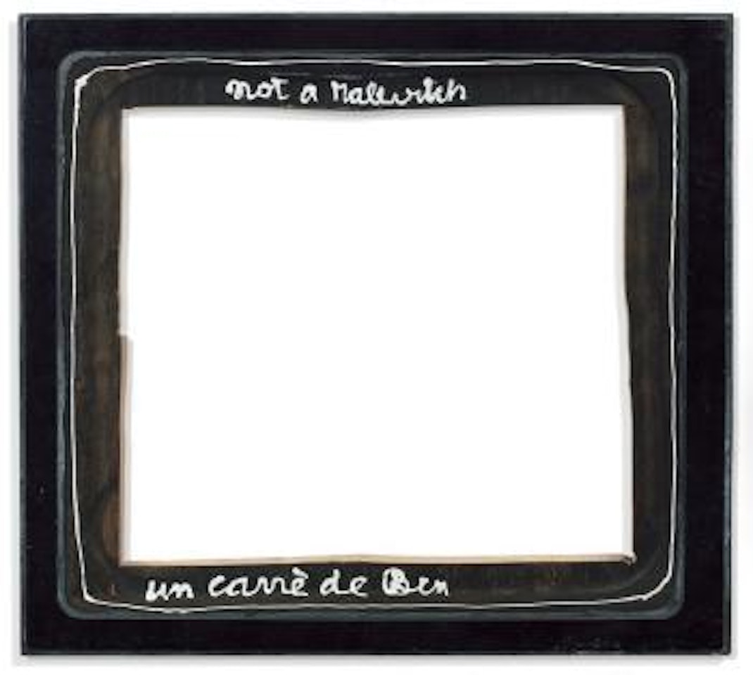 Not a Malevitch by Ben Vautier