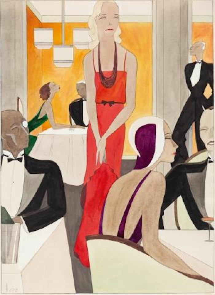 Das rote Abendkleid by Dodo (Dörte Clara Wolff)