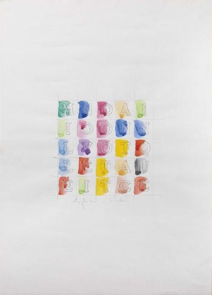 Senza titolo (Millenovecentottantacinque) by Alighiero Boetti