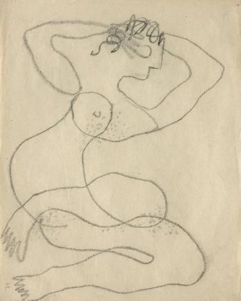 Femme couchée aux bras levés by Henri Laurens