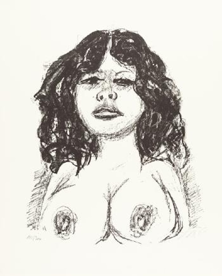 Halbakt von vorn by Otto Dix