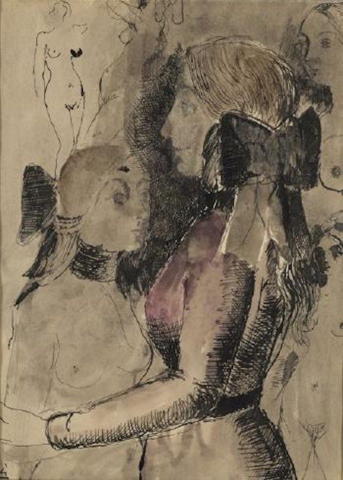 Deux femmes by Paul Delvaux