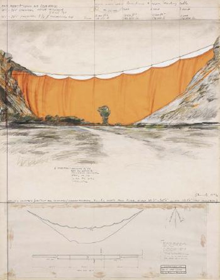 Valley curtain (project for Colorado) by Christo