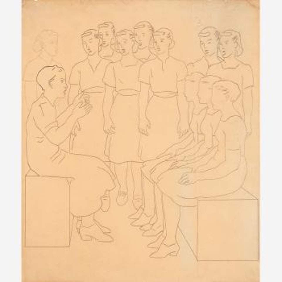Escola de Canto ,
1937 by Cándido Portinari