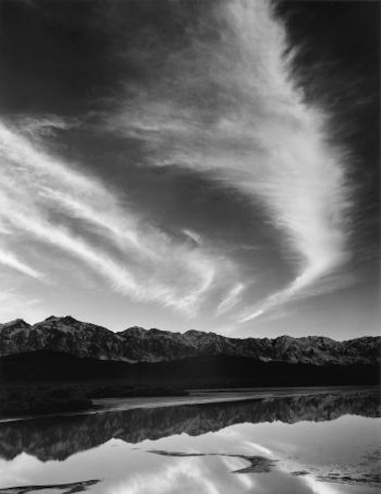 Evening Clouds, East Side of the Sierra Nevada, California by Ansel Adams