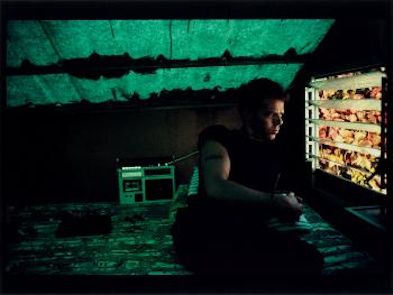Brian in the cabana, Puerto Juarez, Mexico by Nan Goldin