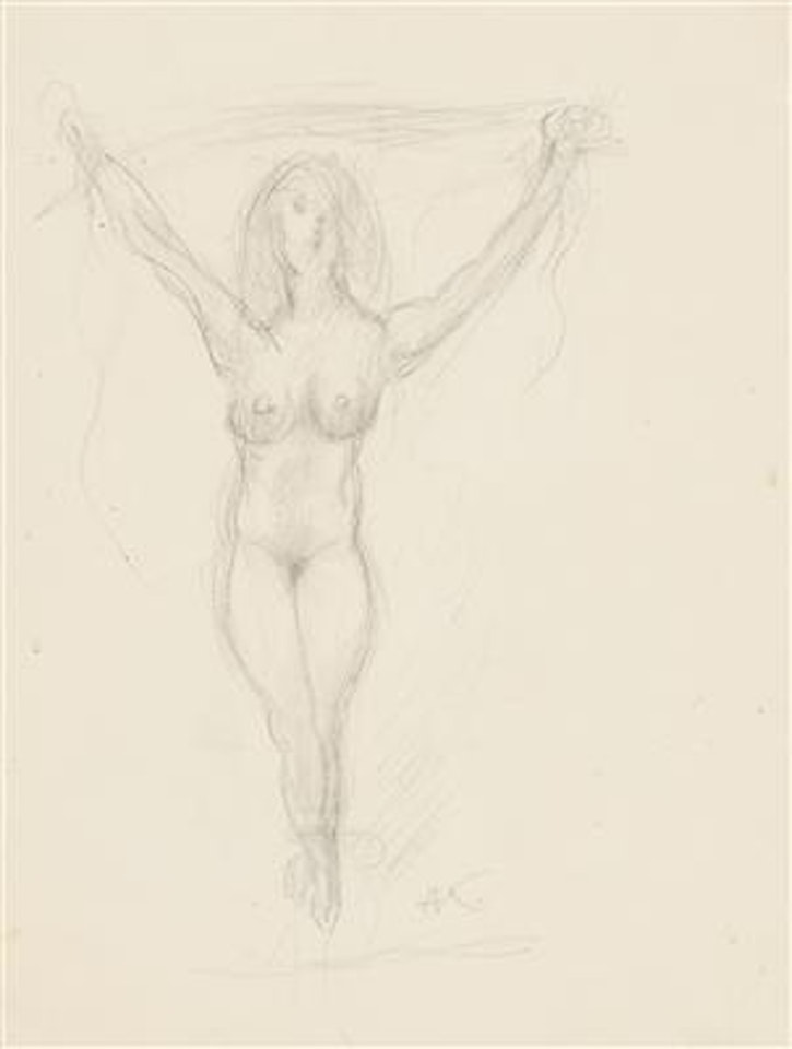 weiblicher Akt by Alfred Kubin
