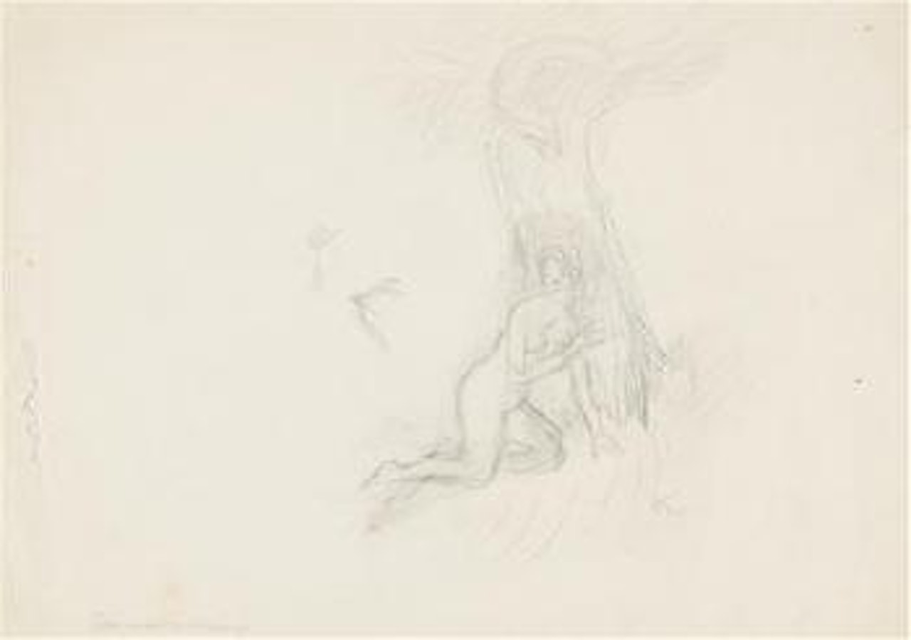 Eva und die Schlange; Entwurfsdarstellungen by Alfred Kubin