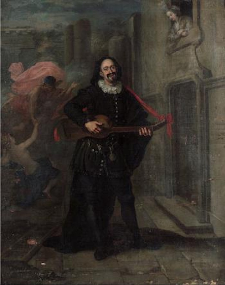 Portrait de comédien en Scaramouche by French School