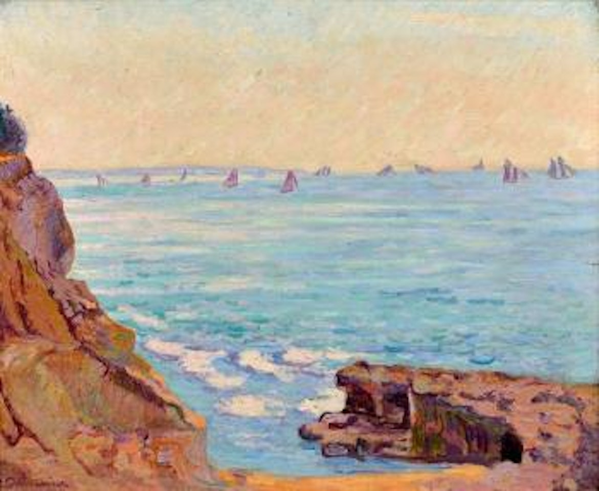 Les voiliers à Saint-Palais by Armand Guillaumin