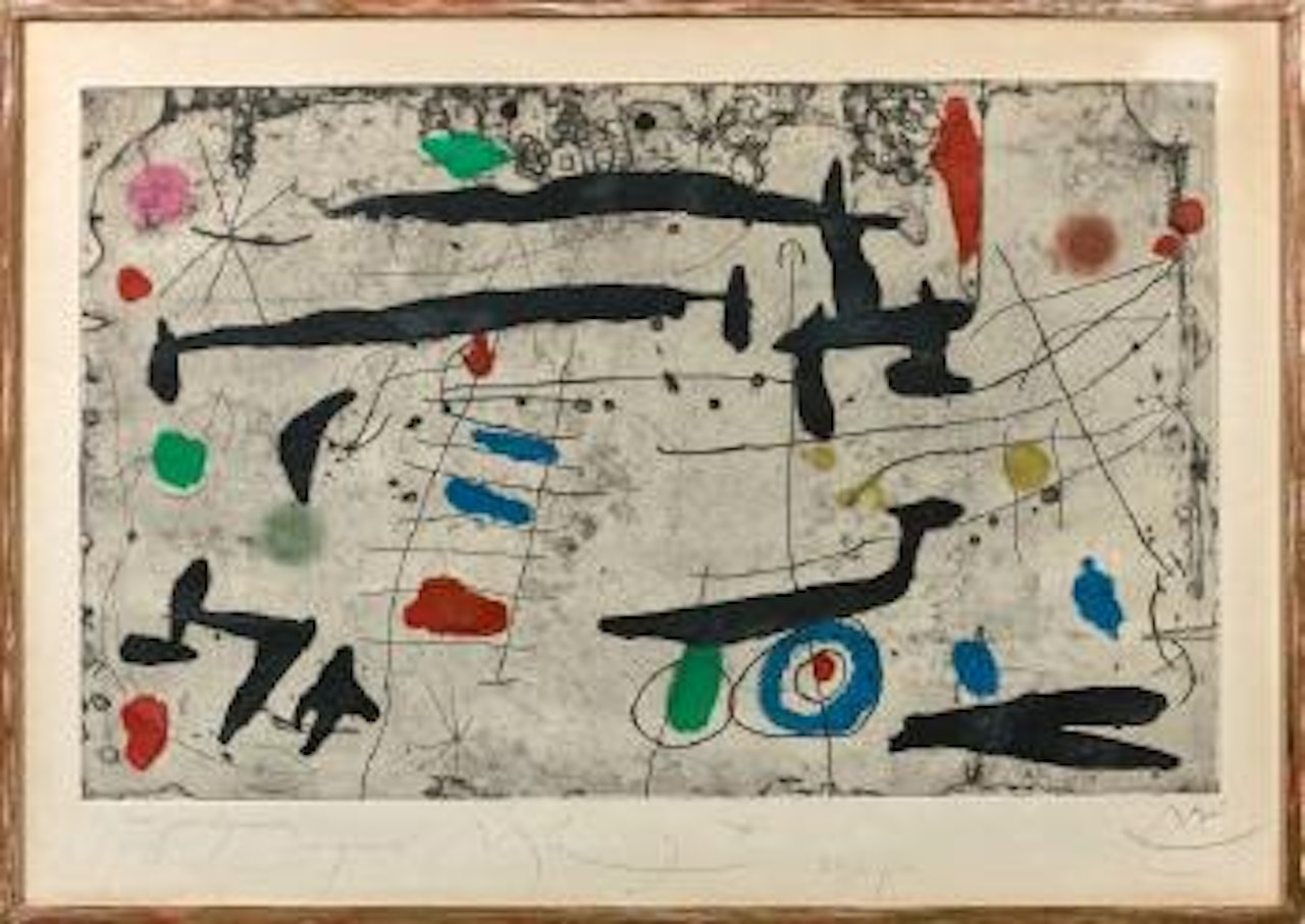 Tracé sur la paroi II by Joan Miró