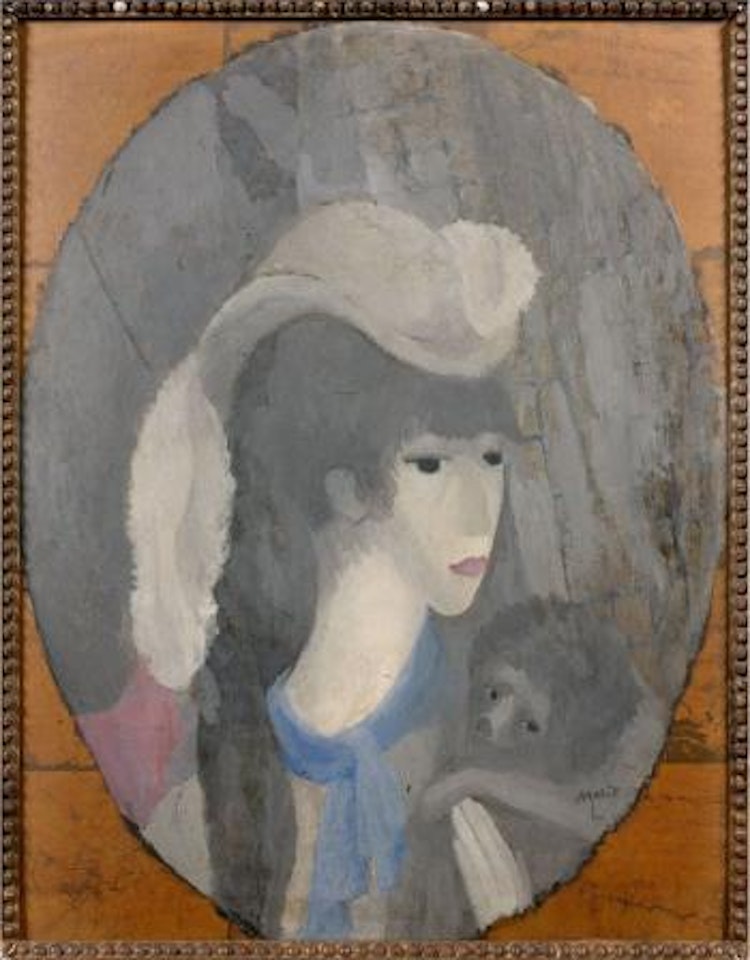 Une princesse ou la femme au singe by Marie Laurencin