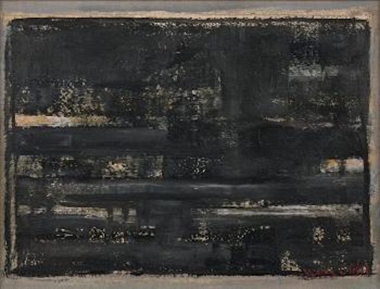 La nuit, le port by Maria Helena Vieira Da Silva