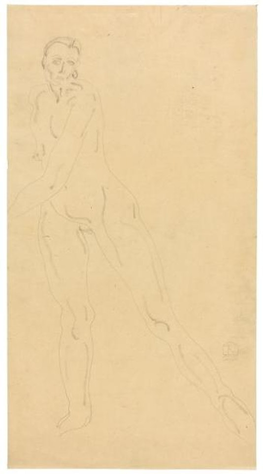 Nu debout jambes écartées by Sanyu