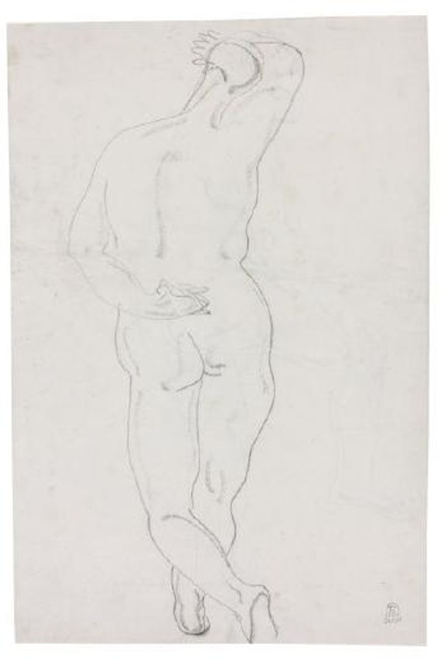 Nu debout de dos by Sanyu