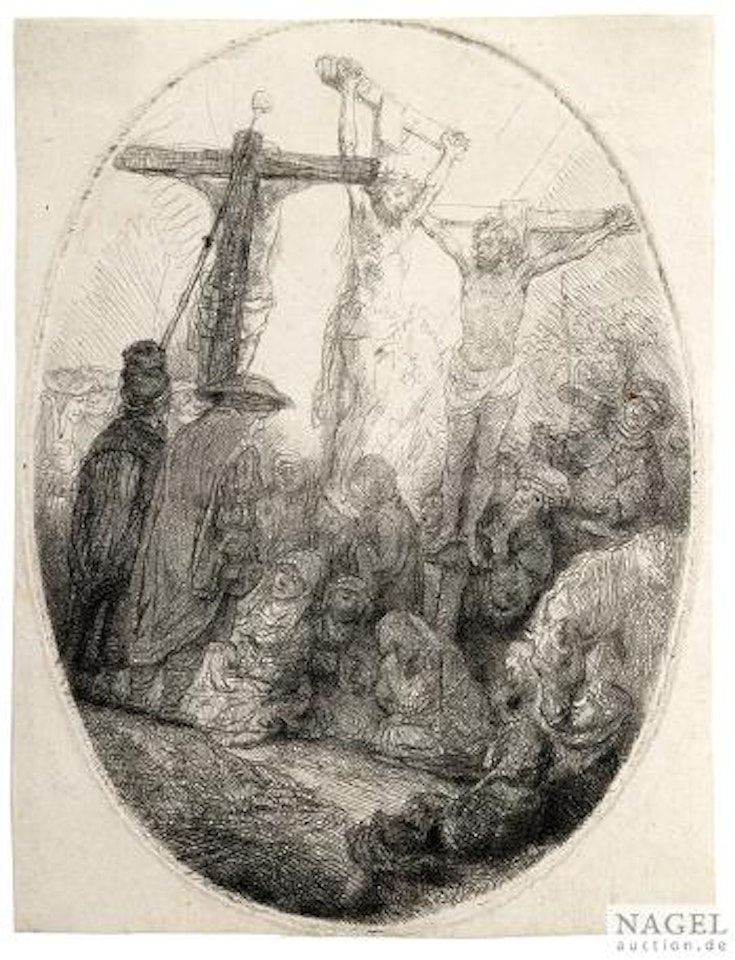 Christus am Kreuze Zwischen den SchÃ¤chern by Attributed to Rembrandt Harmensz van Rijn