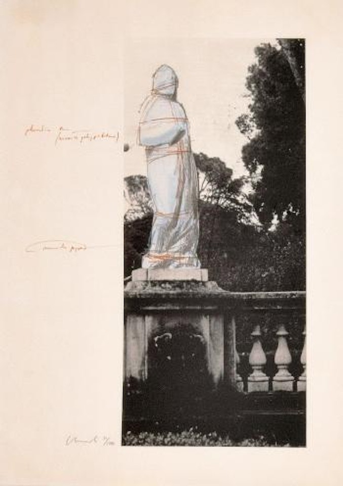 Wrapped Venus (Project for Villa Borghese, Rome) by Christo