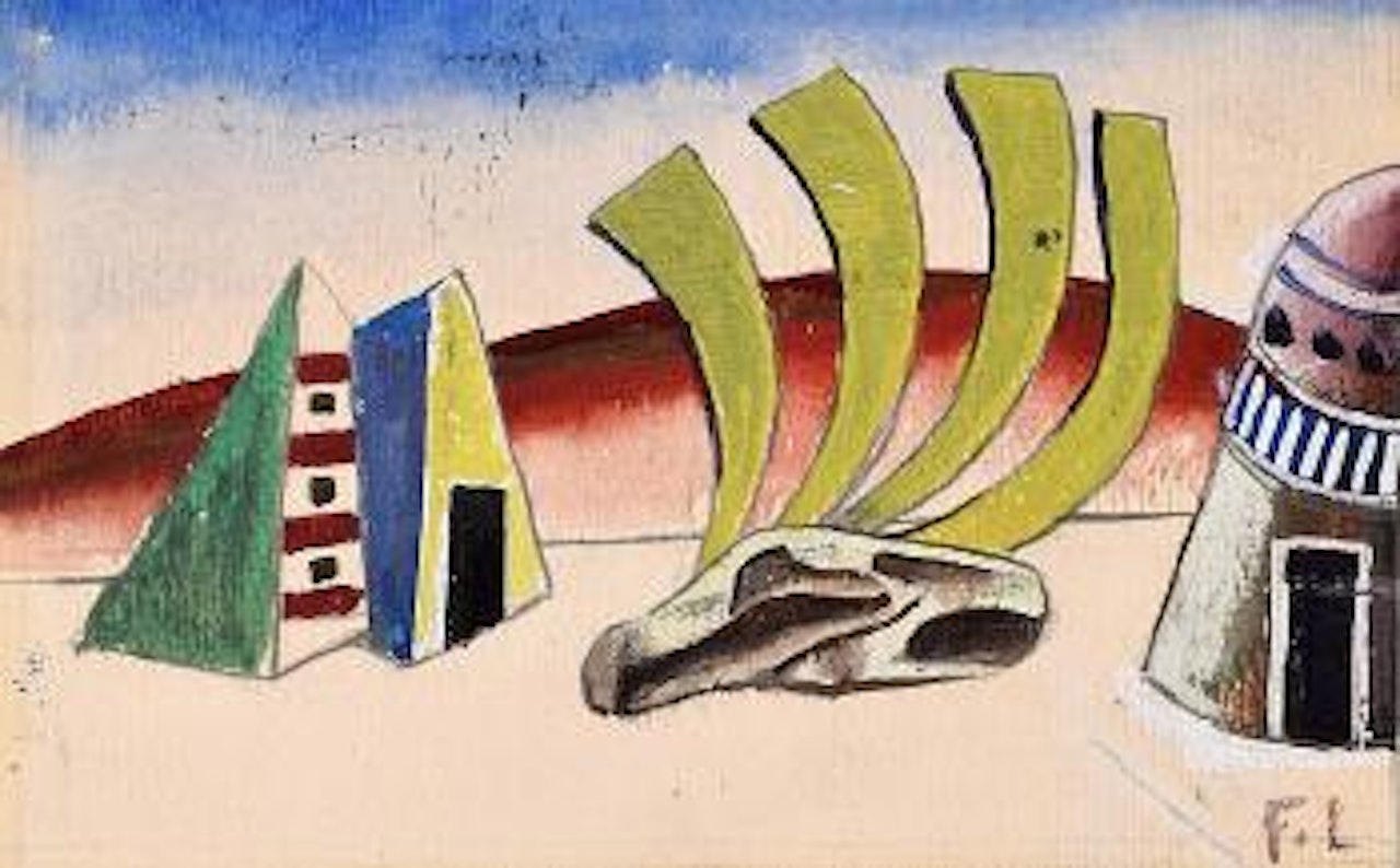 Projet pour le ballet, David Triomphant (Project for the ballet, David Triumphant), or Paysage by Fernand Leger