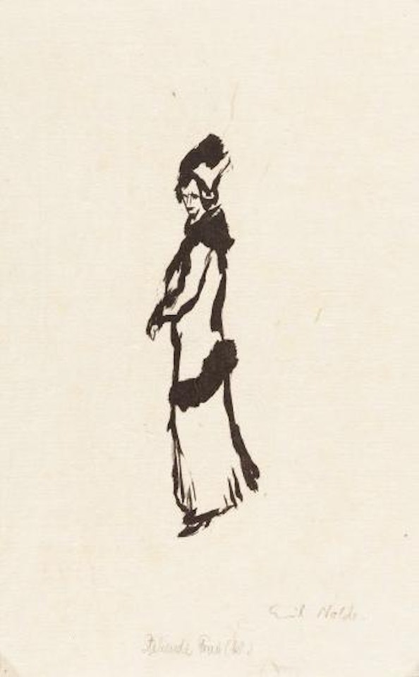 Stehende Frau (klein) by Emil Nolde