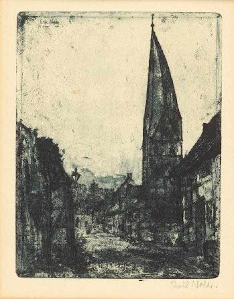 Schiefer Turm in Soest by Emil Nolde
