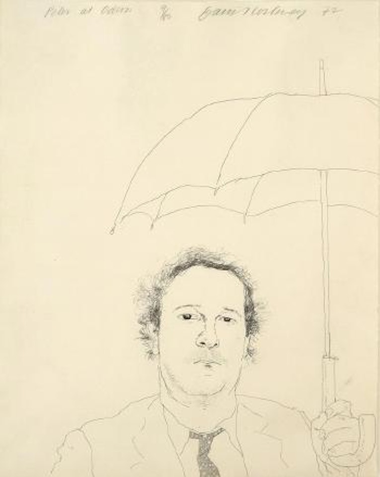 Peter at Odins by David Hockney