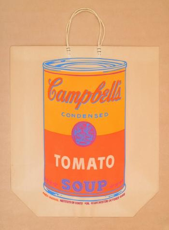 Campbell's soup can shopping bag by Andy Warhol