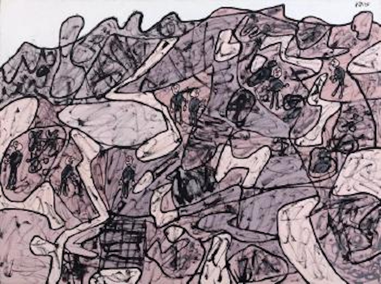 Lieu de coïncidences by Jean Dubuffet