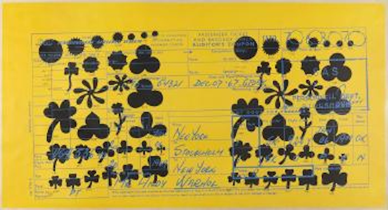 SAS Passenger Ticket by Andy Warhol