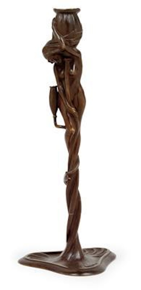A figural candelabrum by Gustav Gurschner