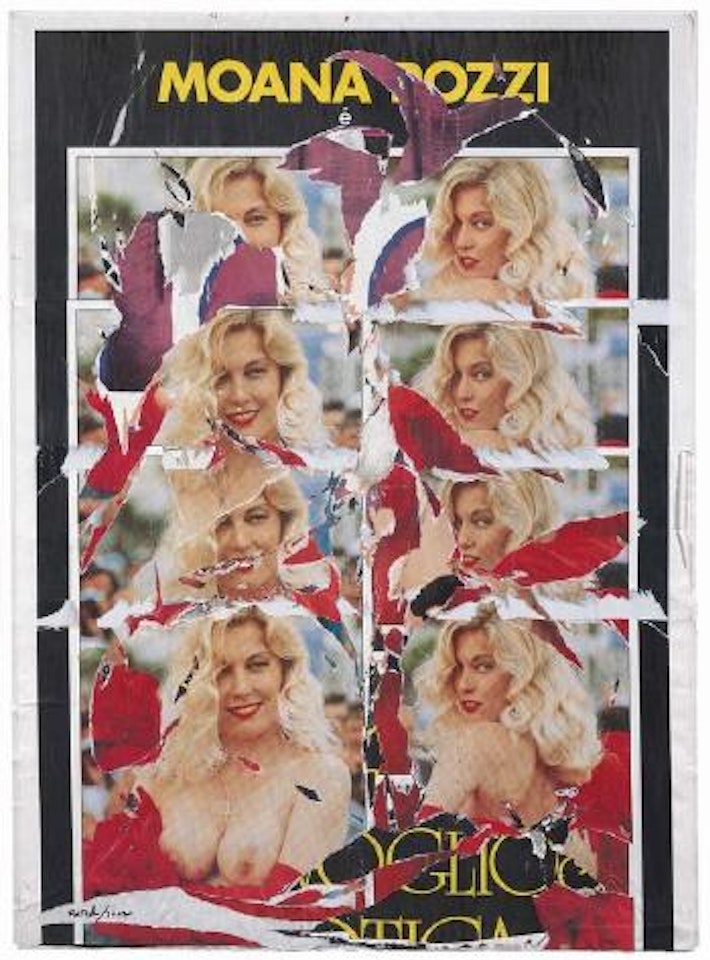 Moana allo specchio by Mimmo Rotella