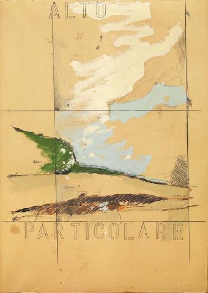 Particolare di paesaggio by Mario Schifano