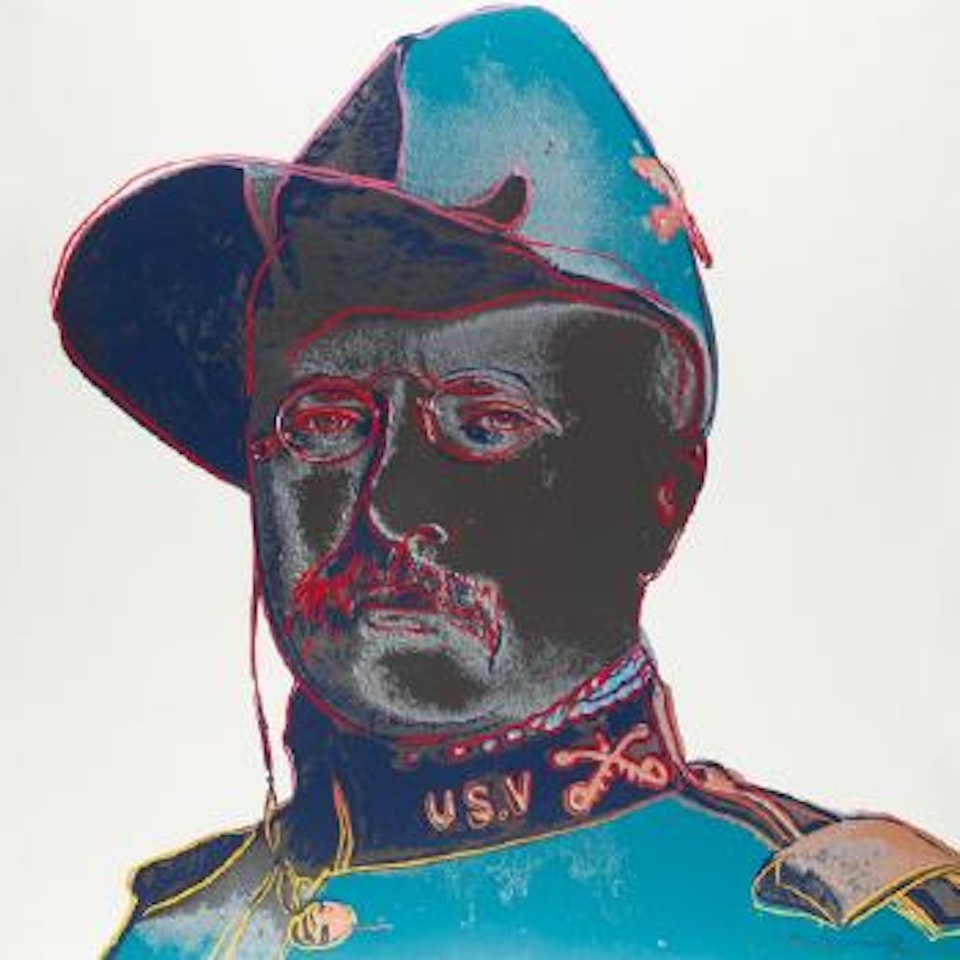 Teddy Roosevelt aus: Cowboys and Indians by Andy Warhol