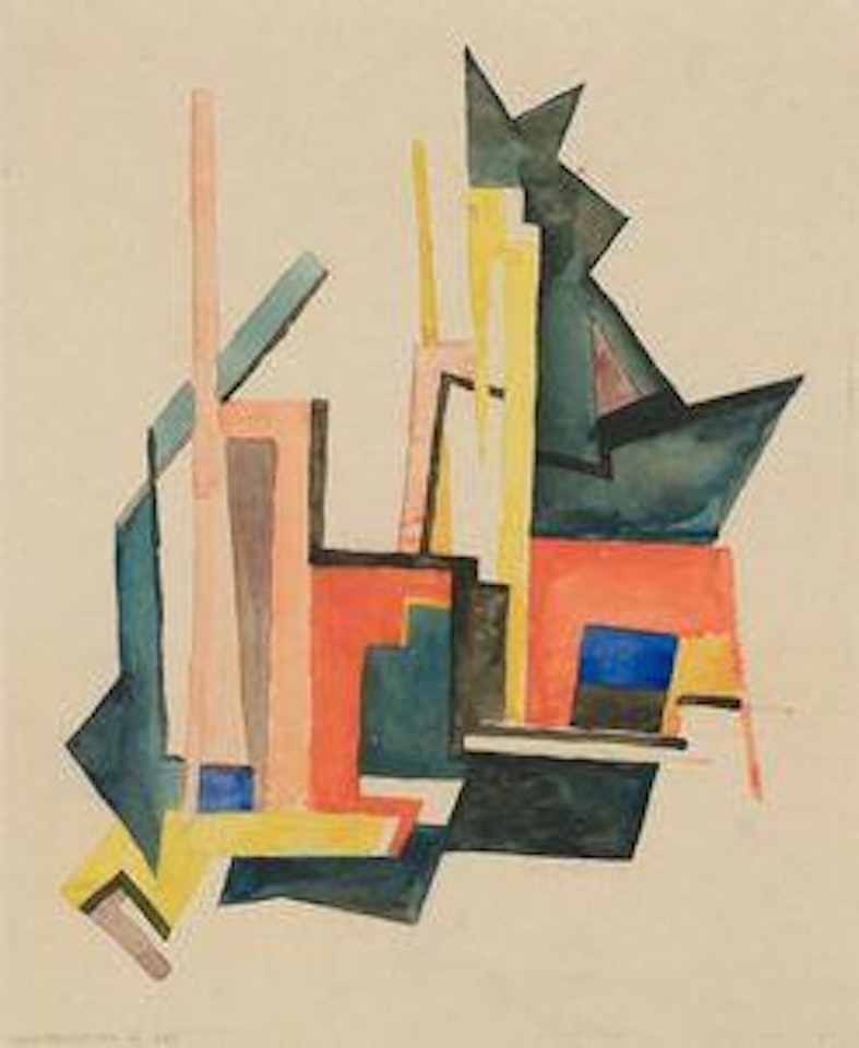 Konstruktion in Rot by Hannah Höch