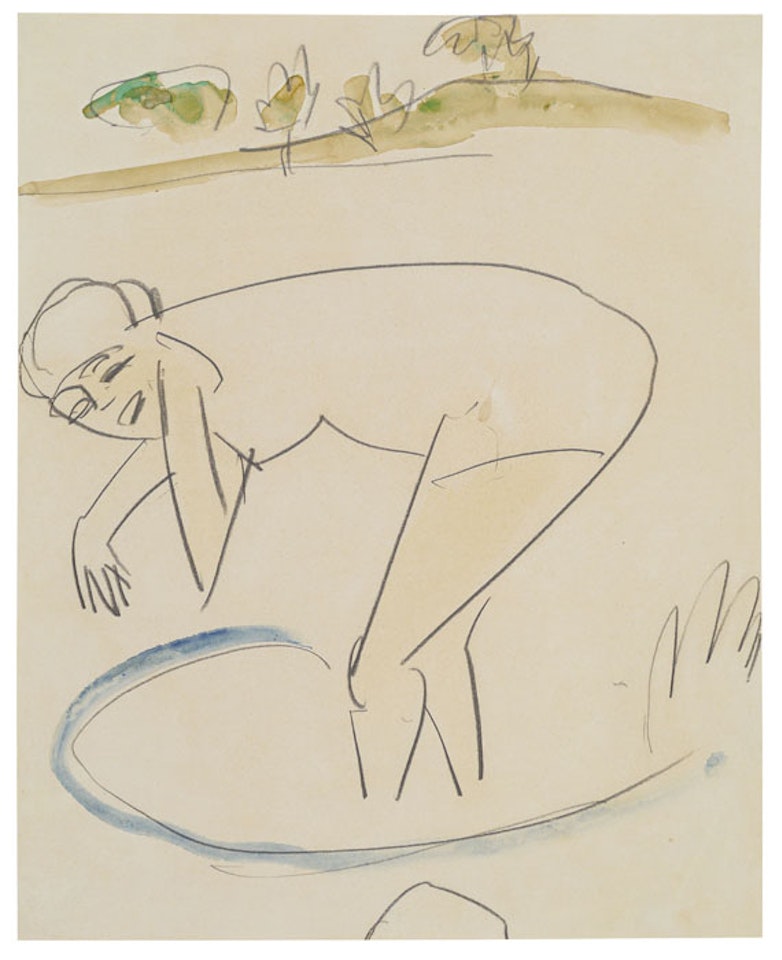 Badende am Ufer by Ernst Ludwig Kirchner