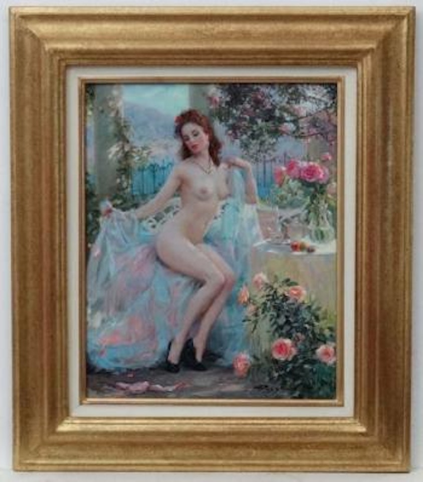 Relaxing in the garden by Constantin Razoumov