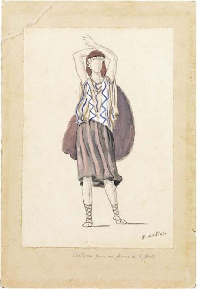 Costume pour une femme de la foule by Giorgio de Chirico