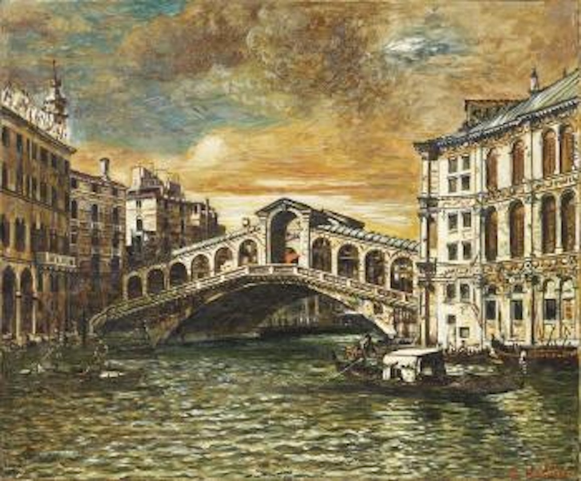 Venezia - Ponte di Rialto by Giorgio de Chirico