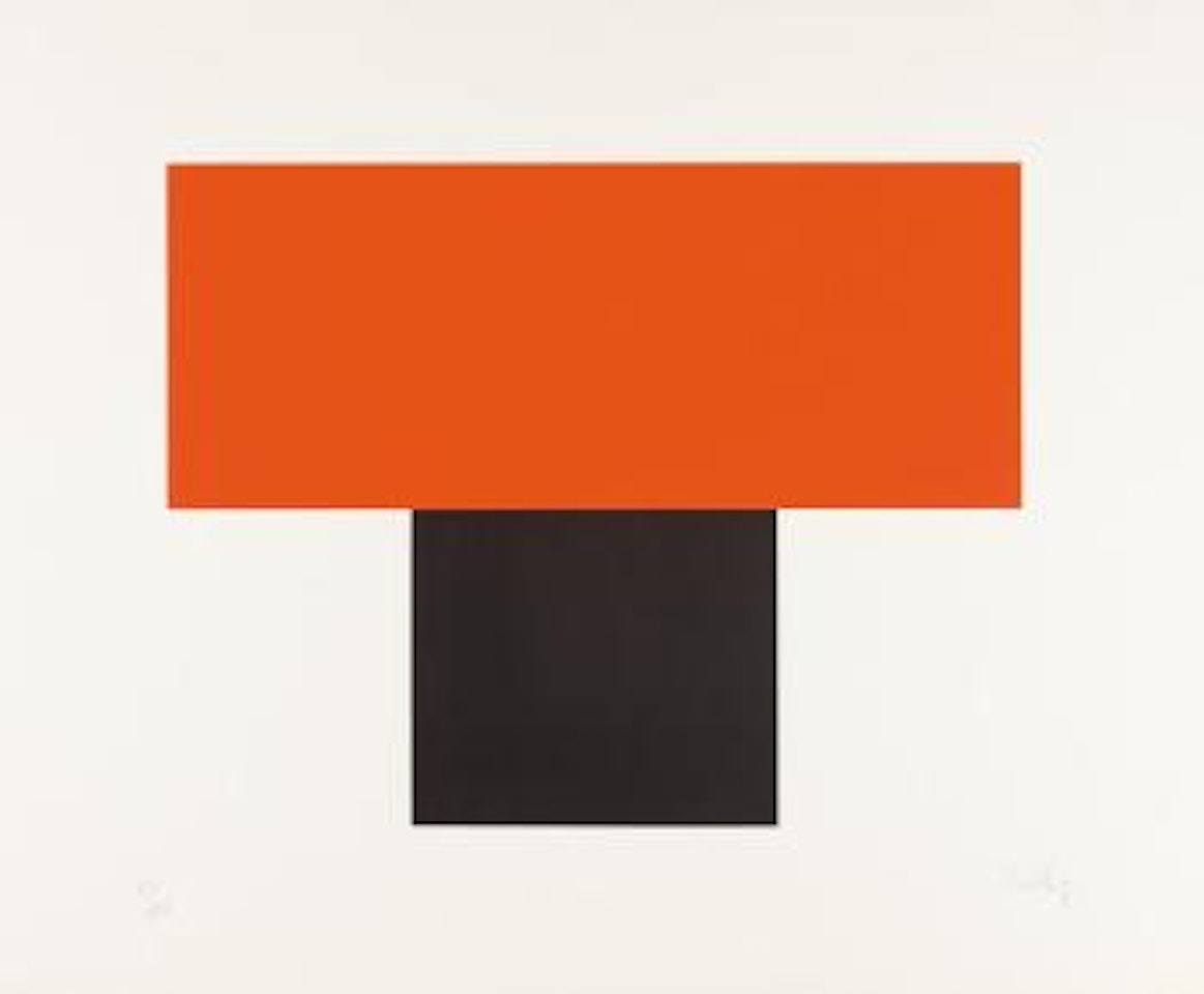 Red-Orange over Black by Ellsworth Kelly