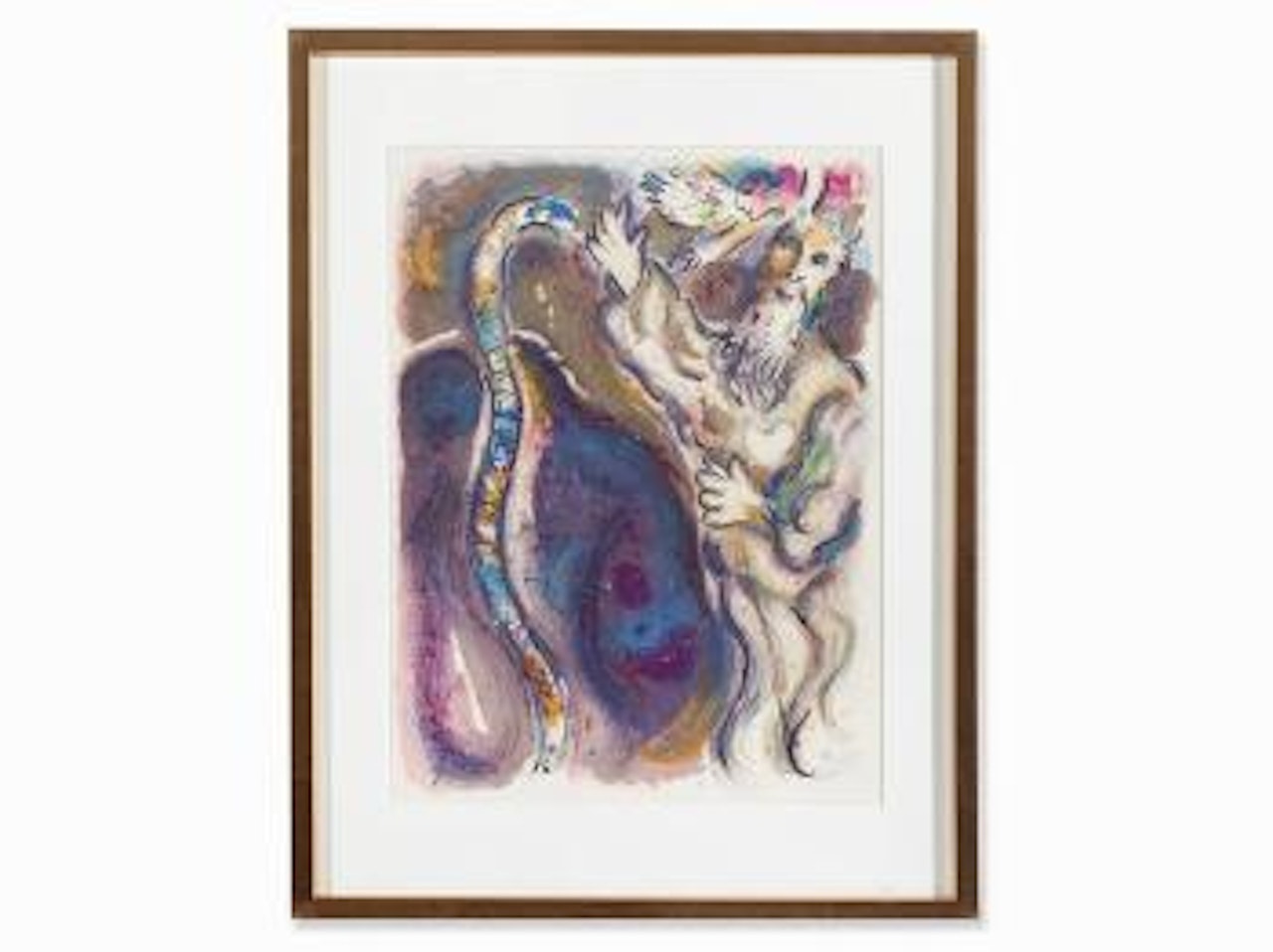 Moses and the Snake by Marc Chagall