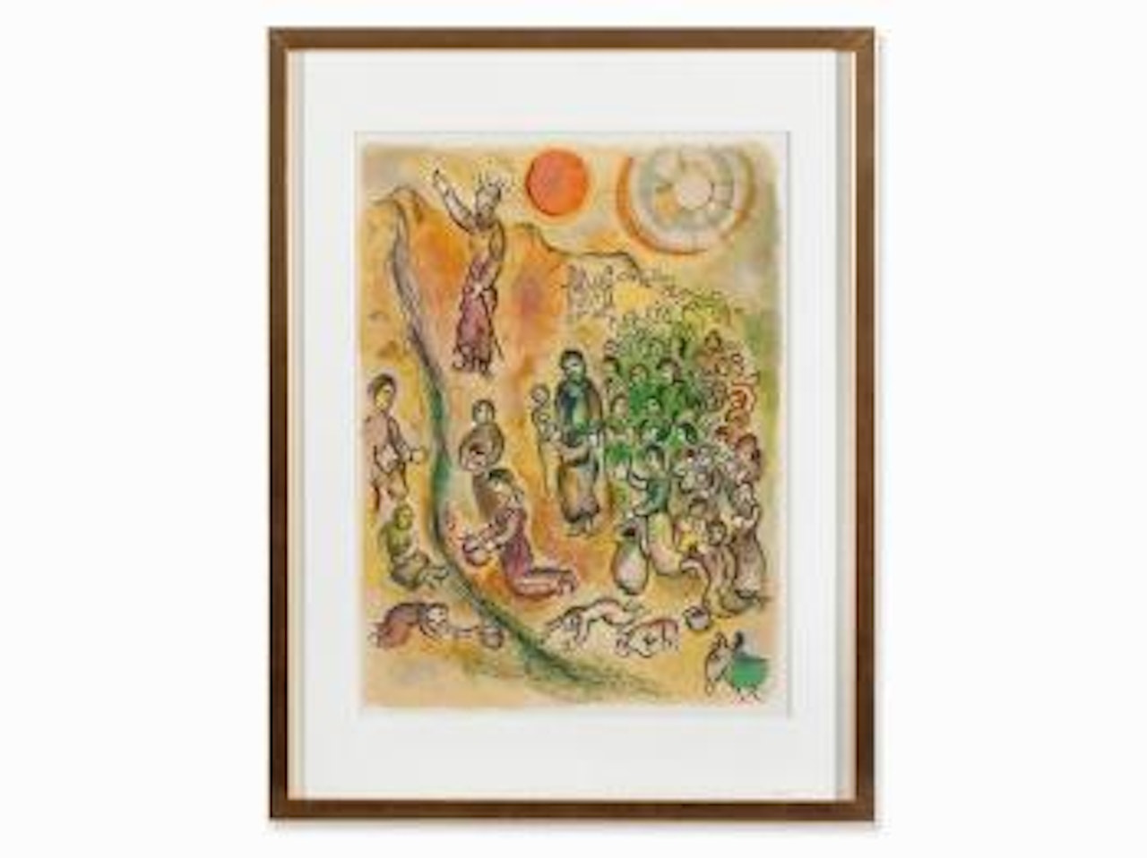 Moses Striking the Rock by Marc Chagall