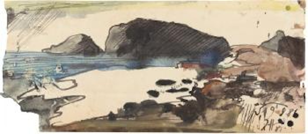 Landschaft by Horst Janssen