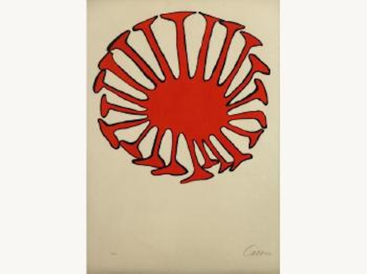 Walking sun by Alexander Calder
