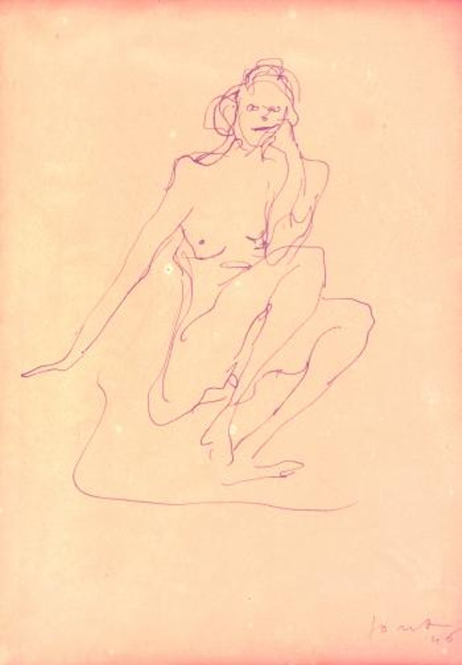 Nudo femminile by Lucio Fontana