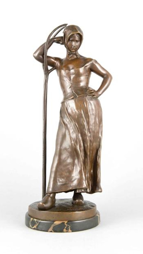 Holländerin mit Heugabel by Alfred Boucher