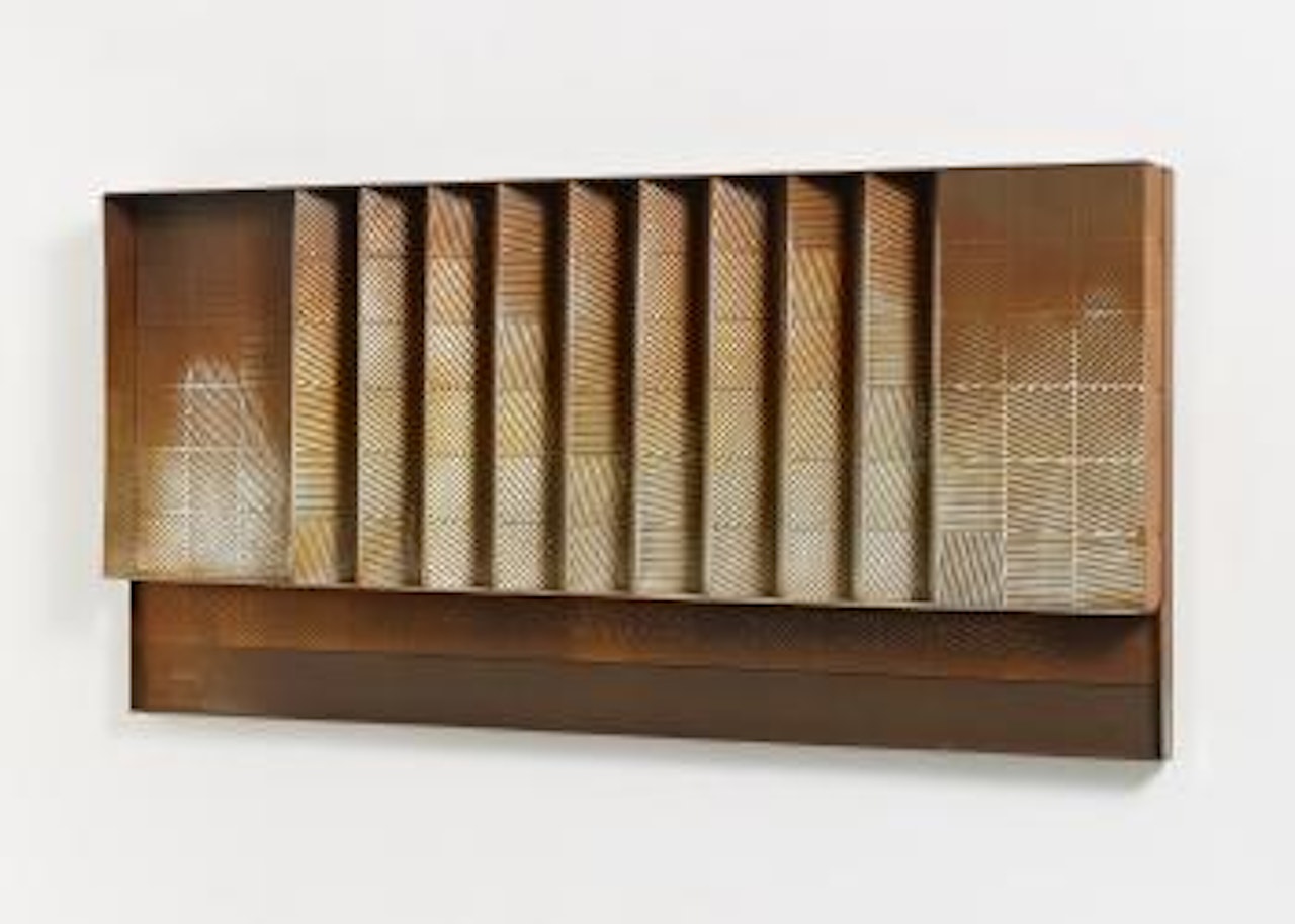 Untitled (idea of a fold relief design) by Heinz Mack