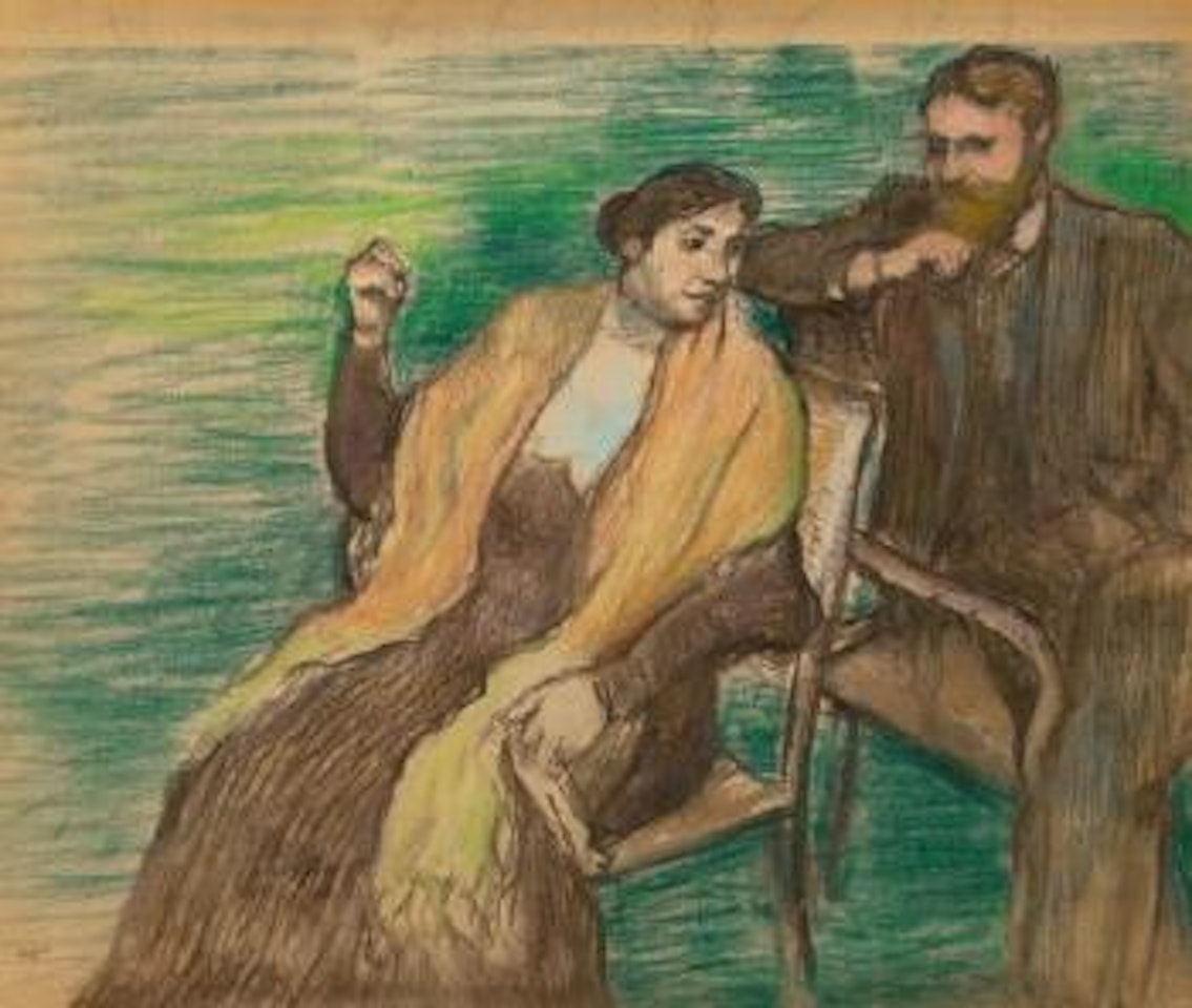 Esquisse pour un portrait de M. et Mme. Louis Rouart by Edgar Degas