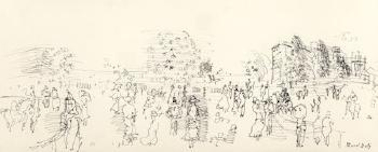 Paddock à Ascot by Raoul Dufy