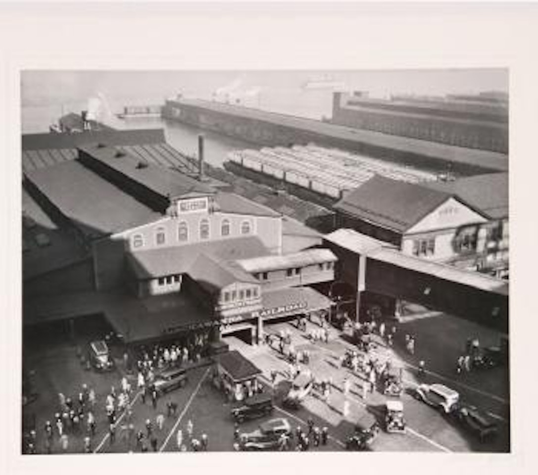 Hoboken Ferry Terminal, Barclay Street, New York by Berenice Abbott