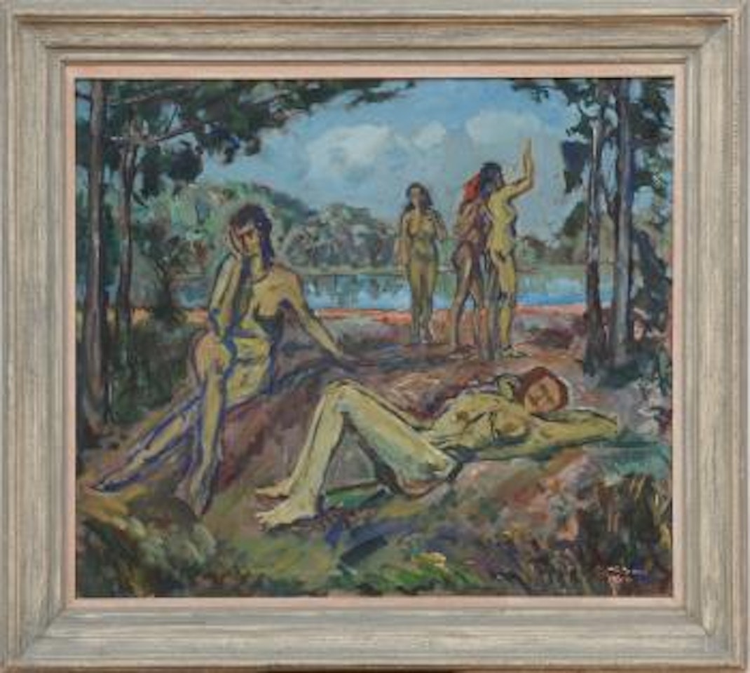 Nudes Bathing by Walter Emerson Baum