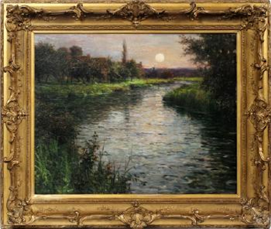 River sunset by Louis Aston Knight